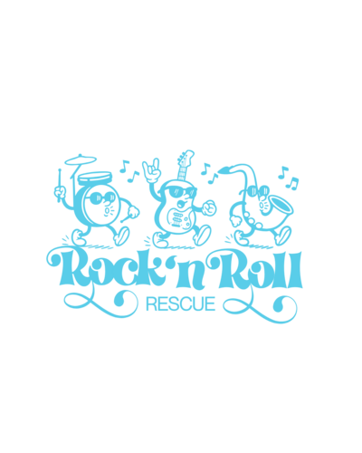 Rock n Roll Rescue illustrated band logo